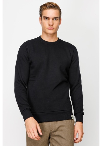 Igs İgs Erkek Siyah Standart Bisiklet Yaka Sweatshirt Siyah