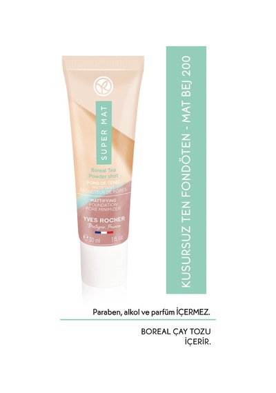 Yves Rocher Kusursuz Ten Krem Fondöten - Mat Bej 200 - 30 Ml