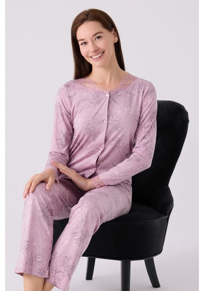 Pierre Cardin Kadın Mor Pijama Takımı Pc8874-s-v1 Mor