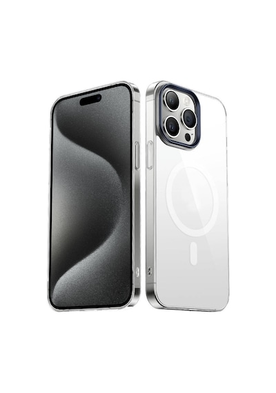 Nihcase Apple Uyumlu iPhone 15 Pro Kılıf G-glass Şeffaf Cam Arka Yüzey Kapak