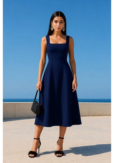 Trendy Mall Kadın Kare Yaka Kalın Askı Tasarım Midi Boy Elbise Kırmızı 583208 Lacivert Lacivert Trendy Mall Kadın Kare Yaka Kalın Askı Tasarım Midi Boy Elbise Kırmızı 583208 Lacivert Lacivert