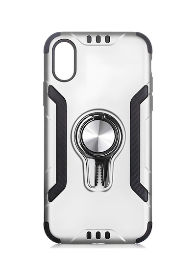 Apple Uyumlu iPhone X Xs Kılıf Stand Olma Özellikli Araç Tutuculu Ko Gri