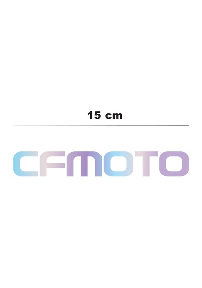 Hologram 15cm Cf Moto Sticker Etiket Modeli