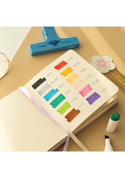 Spiralli Yumuşak Kapaklı A4 Notebook - Sarı 124-Pembe
