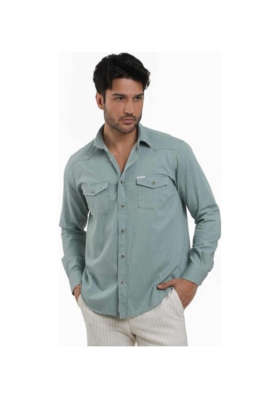 Dufy Yeşil Erkek Regular Fit Düz Klasik Yaka Uzun Kol Gömlek - 104835-yeşil Yeşil Dufy Yeşil Erkek Regular Fit Düz Klasik Yaka Uzun Kol Gömlek - 104835-yeşil Yeşil