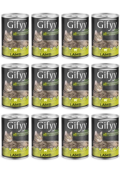 Gifyy 400 Gr Kuzu Parçalı Kedi Yaş Mama