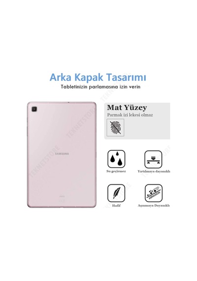 Samsung Galaxy Tab S6 Lite P610 Silikon Uyumlu Şeffaf Ultra Ince Tam Tablet Kılıfı Kılıf
