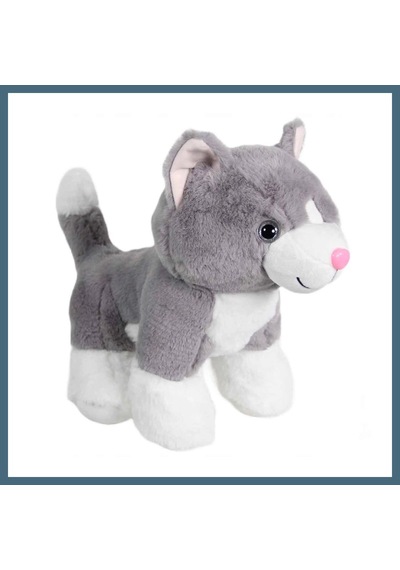 Bezos Kedi Peluş Gri 36 Cm Agc