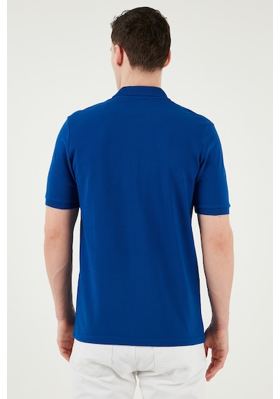 Buratti Pamuklu Regular Fit Yarım Fermuarlı 3'Lü Paket Erkek Polo Yaka T Shirt 5903008S3 Siyah-Saks-Toprak