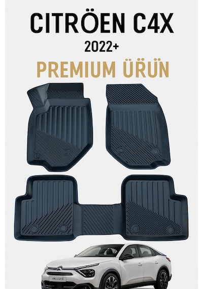 Citroen C4x 2020+ Uyumlu 3d Oto Paspas Premium