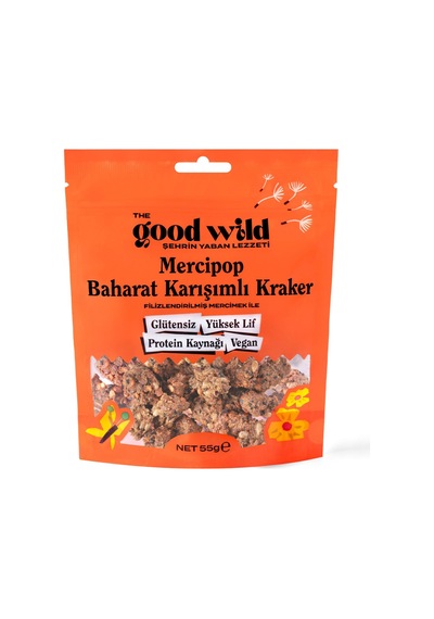 The Good Wild Mercipop Baharat Karışımlı Kraker 55 G - 8 Adet Tarı
