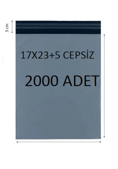 17x23 +5 2000 Adet Cepsiz Kargo Poşeti Cac Plastik Diğer