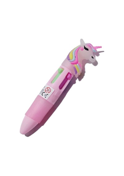 4 Renkli Tükenmez Kalem Mini Boy Cep Kalemi Unicorn Ve Tepesi Baskılı Modeller 1