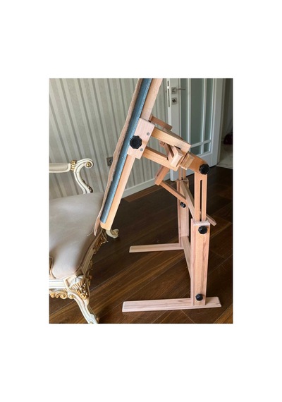 Kasnak Tutucu Ahşap Ayaklı Stand 20cm İle 100cm Arası Tüm İğneli/telli Kasnak Bağlanabilir Özellik