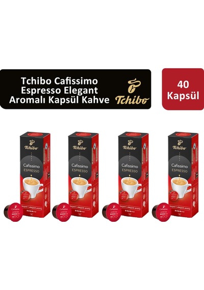 Tchibo Cafissimo Espresso Elegant Aroma Kapsül Kahve 4 x 10 Kapsül