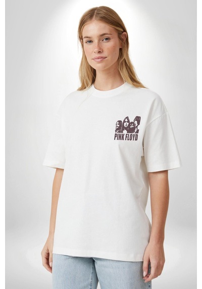 Pink Floyd The Wall Beyaz Oversize Unisex Ön Ve Sırt Baskılı Tişört Beyaz