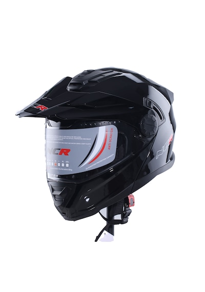 Ncr X-Cross Ece-22.06 Çene Açılır Kask Parlak Siyah