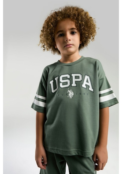 U.s. Polo Assn. Erkek Çocuk Yeşil Bermuda Takım Yeşil 353