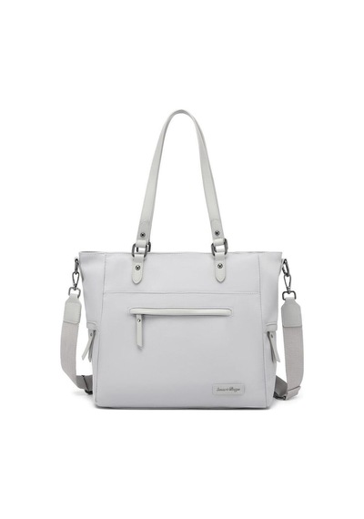 Smart Bags Twill Dimi Kumaş Kadın Omuz Çantası 3323 Açık Bej