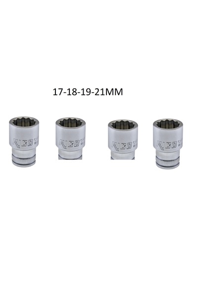 1/2 Kısa Yıldız Lokma 12 Köşe 17-18-19-21mm