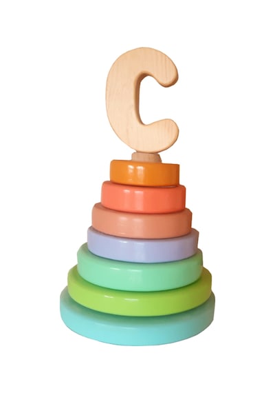 Wood&Joy Pastel Renklerde Halka  Bebek Oyuncağı