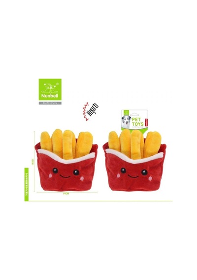 Nunbell Hışırtılı Peluş Patates Paketi Köpek Oyuncağı 13 Cm
