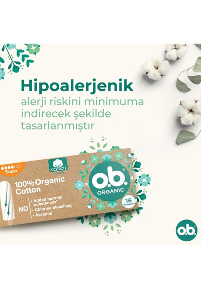 O.b Organic Super Tampon 16'lı Paket