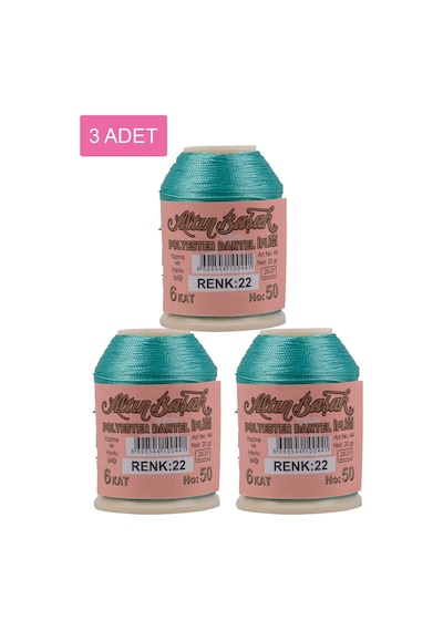 3 Adet Altınbaşak Oya Ve Dantel İpi 20 Gr - Royaleks - No: 022