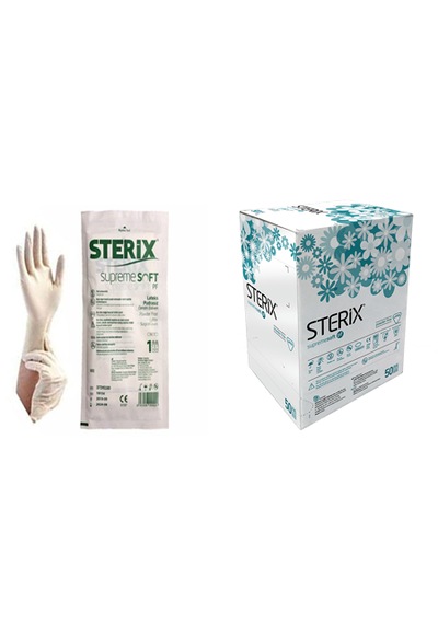 Sterix Supremesoft Pudrasız Cerrahi Eldiven 7 Numara 50çift