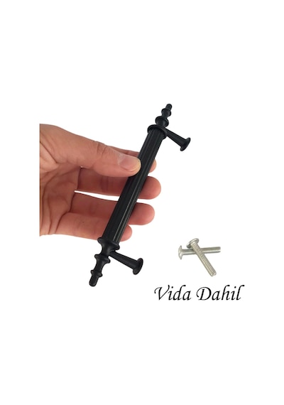 8 Adet Erciyes Kulp Siyah 96 Mm Kulp Mobilya Mutfak Dolabı Çekmece Dolap Kapak Kulpu Kulbu Metal Kulpları