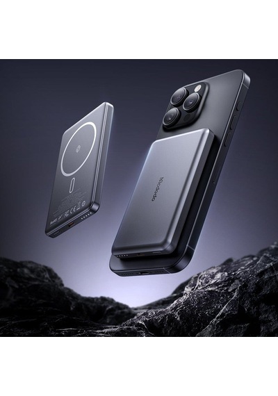 Mcdodo Mc-4641 20w 5000mah Metal Manyetik Kablosuz Powerbank Siyah