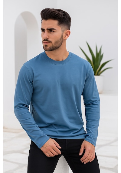 Rich Erkek İndigo Basic Uzun Kollu Body İndigo