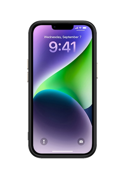 Nourthkiingdom Apple Uyumlu iPhone 13 Kılıf M-safe Şarj Özellikli Karbon Fiber Görünümlü Nrtk Antina Kapak - Siyah Siyah