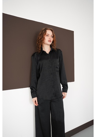 Verymoda Uzun Kollu Gömlek F2101 SİYAH