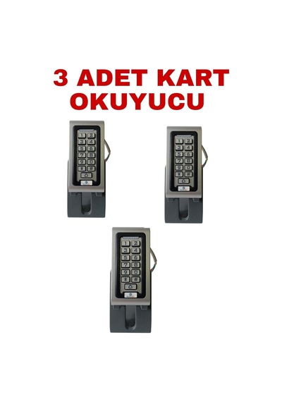 Sr-200 Em-w Ip68 Su Geçirmez Kartlı Ve Şifreli Geçiş Sistemi Rfıd Proximity Kart Okuyucu 125 Khz 3 Adet
