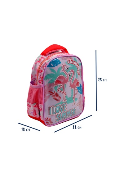 Muggle Tek Bölmeli Filamingo Rose Pembe Anaokulu Sırt Çantası Mu-7235