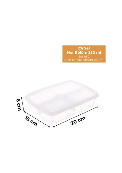 4 Bölmeli Buzdolabı Organizeri 1 Lt, Friz Düzenleyici, 2'li Set Desenli