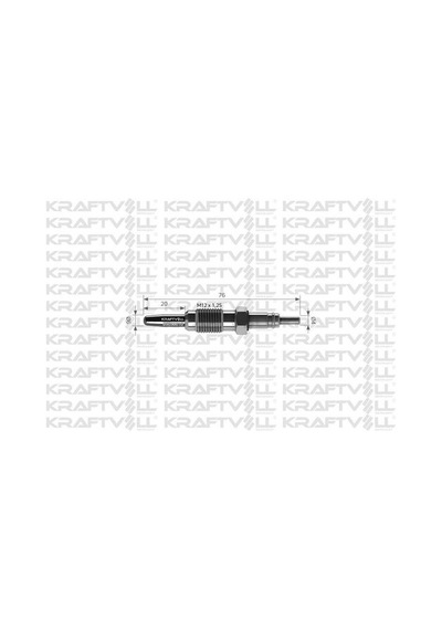 Kraftvoll 05030010 Kızdırma Bujisi 11v Doblo 1.9d Turbo Suz 46751764