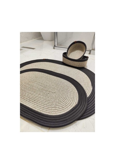 Jüt Hasır 4 Lü Banyo Paspas Takımı Bohem Tarzı Banyo Takımı Paspas:50x80/ 40x60 /sepetler 30x20x10 Taş Siyah Taş Siyah Jüt Hasır 4 Lü Banyo Paspas Takımı Bohem Tarzı Banyo Takımı Paspas:50x80/ 40x60 /sepetler 30x20x10 Taş Siyah Taş Siyah