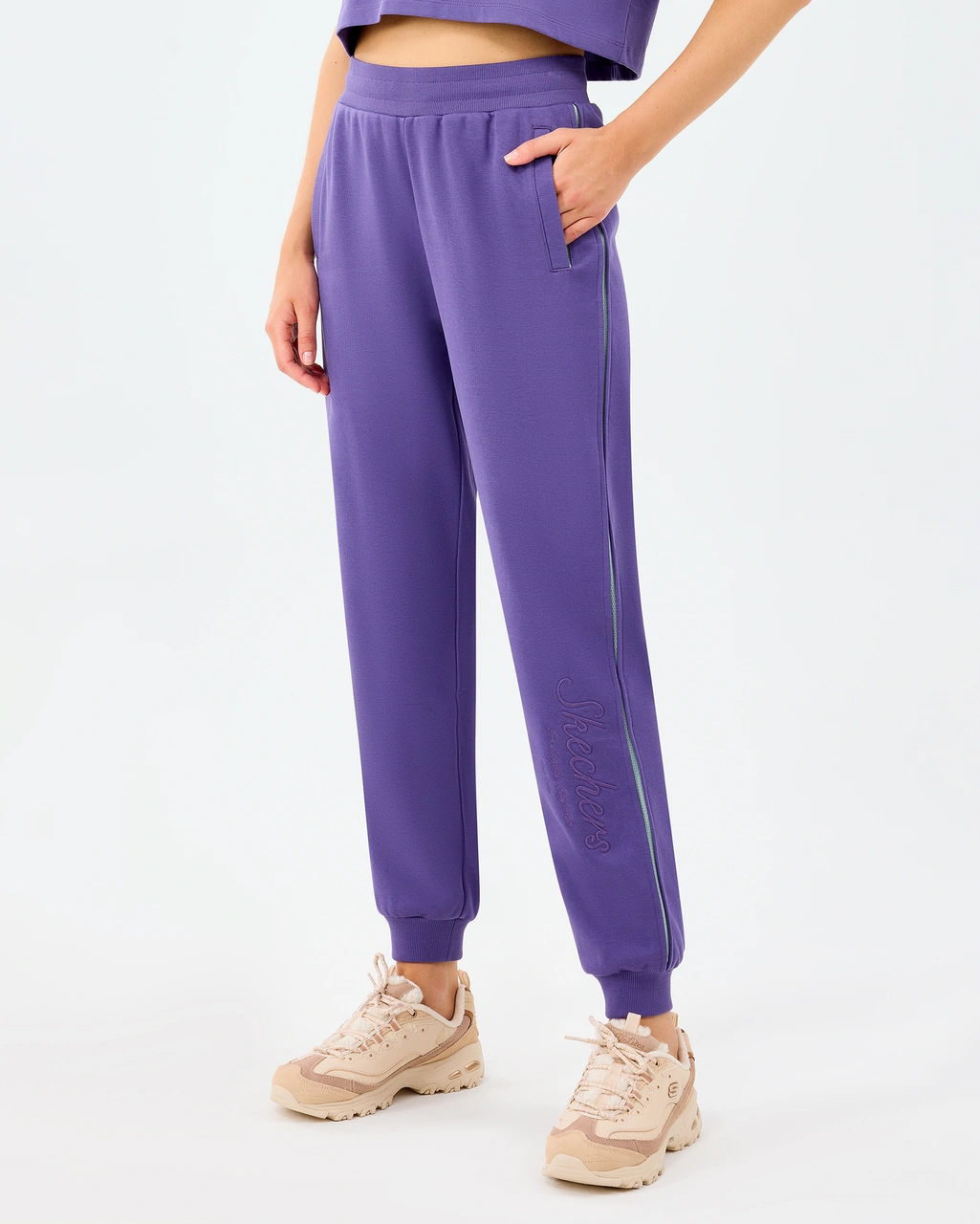 Skechers W Jogger Sweatpant Kadın Mor Eşofman Altı S2520231-0277 Mor