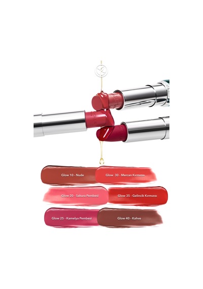 Yves Rocher Rouge Botanique Işıltı Veren Besleyici Glow Ruj - 30. Mercan Kırmızısı -vegan-3.5g 30 Mercan Kırmızısı