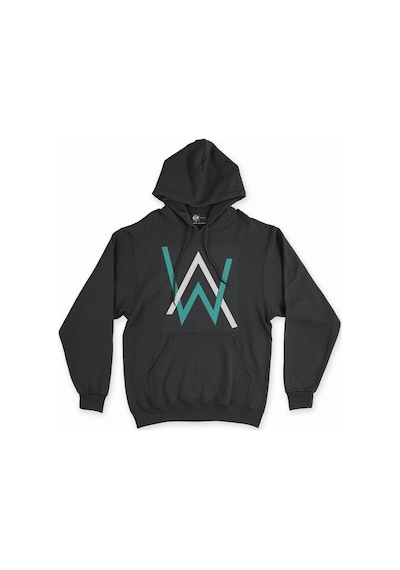 Cix Alan Walker Siyah Kapşonlu Oversize Içi Polarsız Sweatshirt Hoodie SIYAH