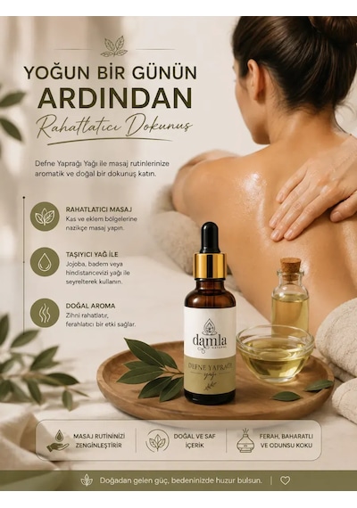 Biodamla Natural Defne Yaprağı Yağı 10 Ml