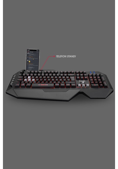 Rampage SLAYER KB-R11 Usb Kablolu Tuş Aydınlatmalı Makrolu Gaming Q Klavye