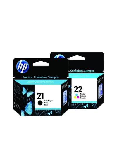 Hp 21 Siyah 22 Renkli Kartuş Hp C9351A C9352 1 Takım Siyah Renkli