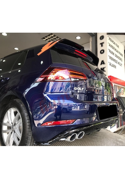 Volkswagen Golf 7.5 R Difüzör 2017 Ve Sonrası R Difizör Parlak