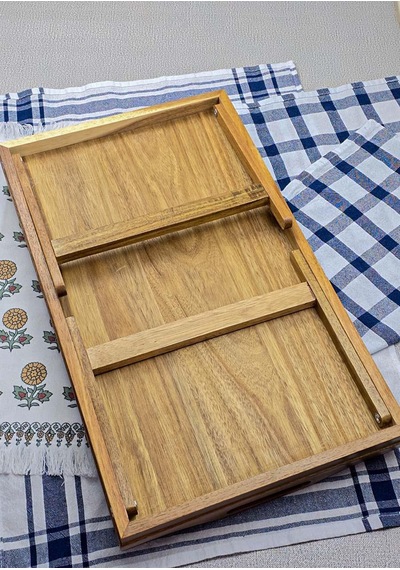 Akasya Tepsi - Açılır Kapanır Ayaklı Tepsi - 50x30 Cm