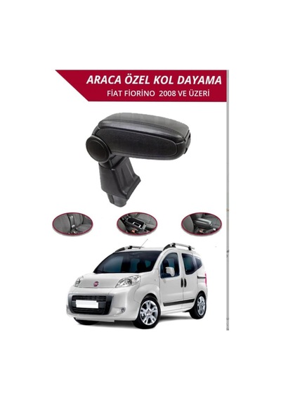 Fiat Fiorino 2008 Sonrası Araca Özel Kol Dayama Kolçak Vidasız Montaj