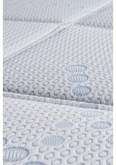 Topper 2.7 - Serinletici Soğuk & Tencel Kılıflı Nano Paket Yaylı Visco Yatak Pedi - Yıkanabilir Beyaz