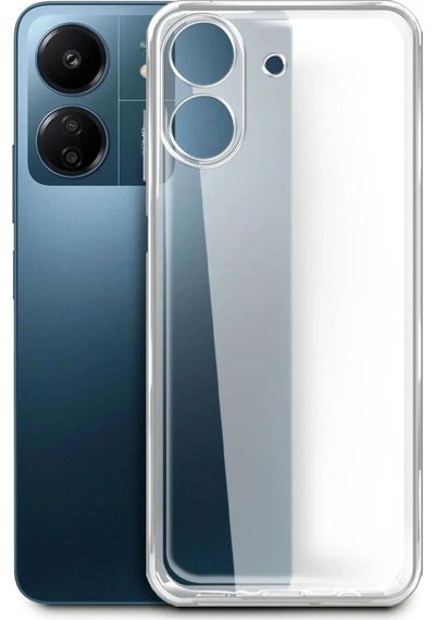 Xiaomi Uyumlu Redmi 13c Kapak Kamera Korumalı Süper Silikon Şeffaf Kılıf
